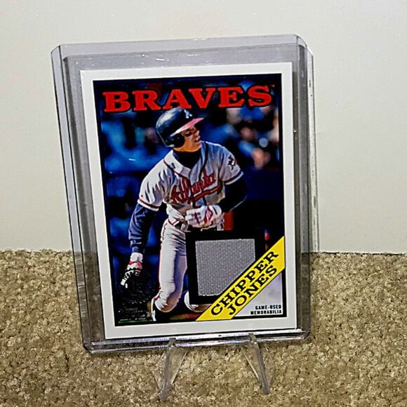 2023 Topps Chipper Jones Game-Used Jersey Relic Card #88R-CJ - Picture 1 of 2